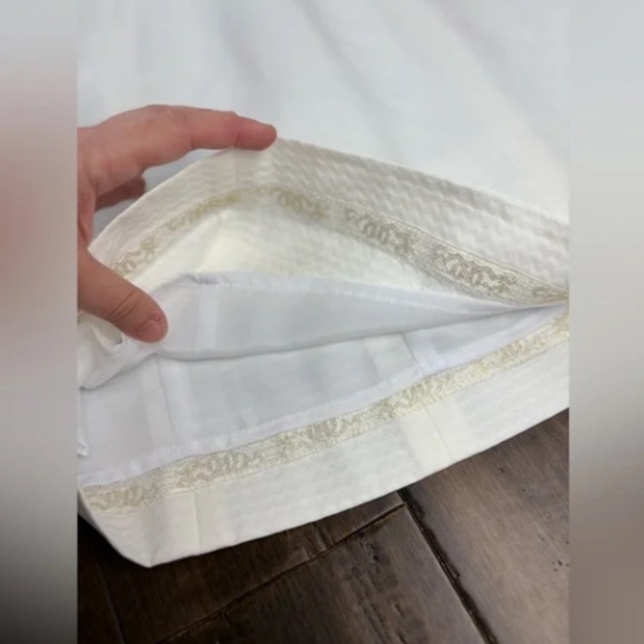 Lilly Pulitzer size 00 Lace Trista Dress White and Gold Knee Mini Length shift - Picture 9 of 9